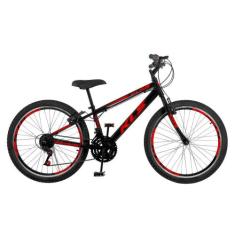 Bicicleta Aro 24 Alumínio Kls Sport Gold Freio V-Brake Mtb 21 Marchas,