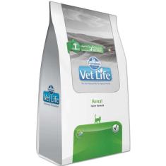 Ração Farmina Vet Life Natural Renal para Gatos Adultos com Problemas Renais - 2 Kg