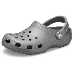 Crocs Classic Tamanco, Unissex Adultos, Cinza (Slate Grey), 39