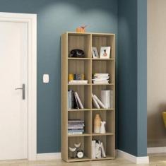 Estante para Livros com 10 Nichos 185cmx74cm Caracol - Politorno, Cast