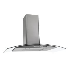 Coifa de Parede Vidro Curvo Slim Inox 4 e 6 Bocas 90cm - Fogatti