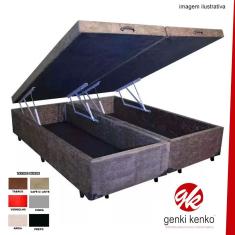 Cama Box Bau Queen Suede(1.58X1.98)