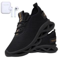 Tenis Esportivo Academia Conforto Masculino + Fone Sem Fio-Masculino