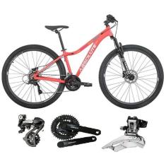 Bicicleta Aro 29 Feminina Absolute Mia 3 Shimano Altus 24v K7 Freio Hidráulico Trava Cabos Internos-Feminino