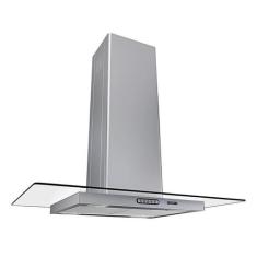 Coifa Ilha Vidro Reto Inox 90cm Fogatti, 220V