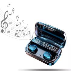 Fone Bluetooth tws M10 V5.1 c/ power bank 2000mAh