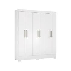 Guarda Roupas Verso 6 Portas 2 Gavetas Demobile, Branco