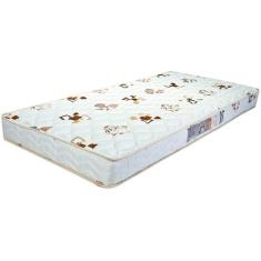 Colchão Solteiro Espuma D23 Roland Garros Floral (88x188x14) - Luckspu