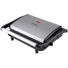 Sanduicheira E Grill Britânia Bgr27i Press 2 Em 1 850w Cor Preto~Prata