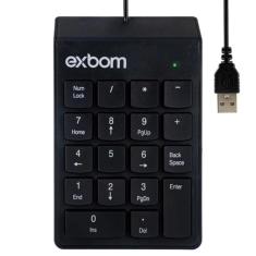 Mini Teclado Numerico Para Notebook Usb Preto 18 Teclas