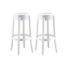 Kit 2 Banquetas Sala Jantar Shine UZ8007 2 Un Branco - Kappesberg