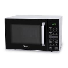 Micro-ondas 35 Litros Midea MXSA35P1 com Função Tira Odor e Limpa Fácil Branco/Preto 110V