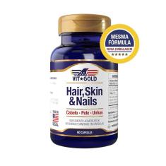 Hair Skin & Nails Cabelo, pele e unhas Vitgold 60 cápsulas-Unissex