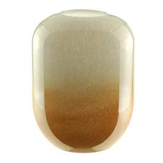 VASO VIDRO BRANCO 14x18cm