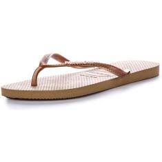 Chinelo Havaianas Slim Logo Metallic