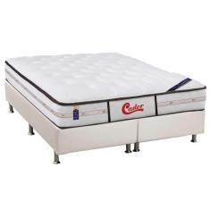 Cama Box King: Colchão Molas Castor Pocket Gold Star Vitagel Classic +