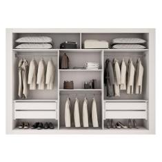 Closet Berlim Convencional 4 Gavetas MDF Rufato, Branco