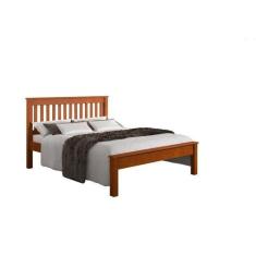 Cama Casal de Madeira Mel Acetinado - Piratini