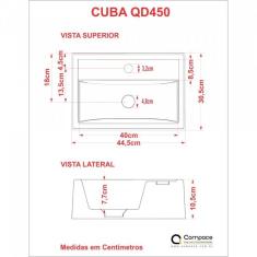 Kit Cuba Q45 Com Torneira Luxo 1195 Metal E Válvula Click