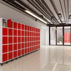 Armário Locker Guarda Volume Aço Light 10 portas 69x179,5cm - Pandin M