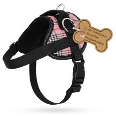 Bark Appeal Peitoral para cães, peitoral para animais de estimação, ajustável e reflexivo, acolchoado macio, sem engasgamento, alça de controle fácil e 3 clipes de coleira, tecnologia fácil de colocar e tirar – cães pequenos a grandes