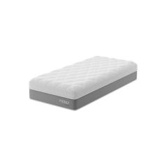 Colchão Solteiro Sublime Mola Ensacada e Espuma Viscoelástica (32x88x188) Cinza e Branco