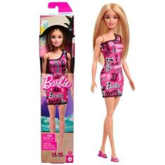 Boneca Barbie Fashion Vestido Rosa 30 Cm - Mattel, Loira