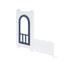 Janela com Grade de Proteção New Garden Casatema Branco/Azul