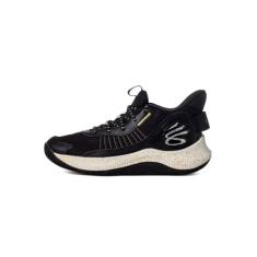 Under Armour Tênis de basquete masculino Curry 3Z7 3026622, Preto/Ouro Metálico - 001, 42
