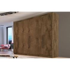 Guarda Roupa Casal 6 Portas E 4 Gavetas Oslo Braúna - Europa