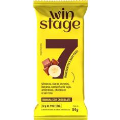 Barra de Proteína Sabor Banana e Chocolate 12x54g Winstage