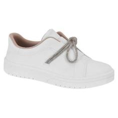 TENIS FEMININO MOLECA COM STRASS - 5791107-Feminino