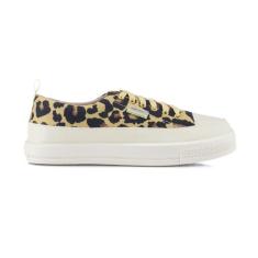 Tênis Casual Animal Print Off White Feminino Lançamento - Zoccolette, 
