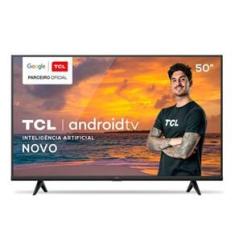 Smart TV TCL LED 4K UHD HDR 50&quot; Android TV com Comando por controle de Voz, Google Assistant e Wi-Fi - 50P615
