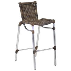 Banqueta Alumínio Fortaleza Alta Para Balcão Cozinha Bar Trama