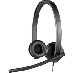Headset Stereo Logitech H570E 981-000574 USB - Preto