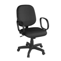 Cadeira Diretor Giratória Braço Corsa Preta - CasaH