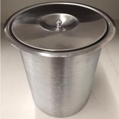 Lixeira Pia Cozinha Embutir Granito Inox Alumínio Luxo 5 Lts