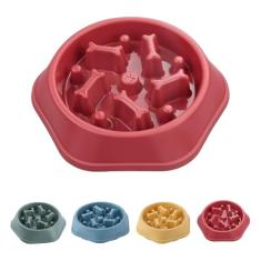 Tigela de alimentação lenta para cães – prato interativo de ração para cães para raças, tigela de alimentação lenta projetada para comer lentamente, promove digestão saudável e evita inchaço,