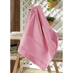 Toalha Banho Dohler Velour Artesanalle Rosa Escuro 70x140cm