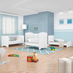 Berço Americano 3 Em 1 Tuboarte, Branco