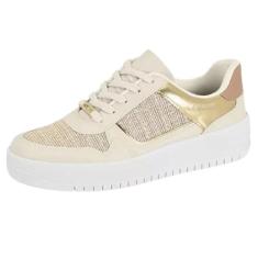 Vizzano Tênis Feminino Casual Bege Claro 37