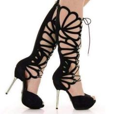 Sandália Gladiadora Salto Alto