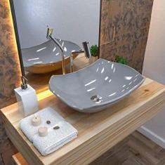 Kit Cuba L42 com Válvula Click Botão 1''b Compace Cinza