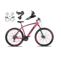  Bicicleta aro 29 Ksw Xlt 24v Câmbios Shimano Freios Hidráulicos Garfo com Suspensão - Rosa
