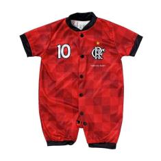 Macacão Bebê Flamengo Curto Torcida Baby