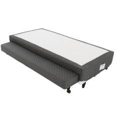 Cama Box CASAL Bicama Cinza - Rajado138x188