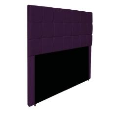 Cabeceira Estofada Manchester 140 Cm Casal Suede - Adj Decor Cor Roxo