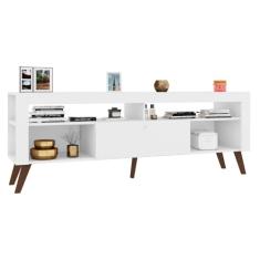 Rack Para Tv Até 55 Polegadas Branco Quebec Art In Móveis