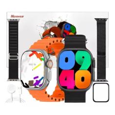 Relógio Smartwatch W69 Ultra Series 9 Amoled Android IOS Nfc + 2 Pulse